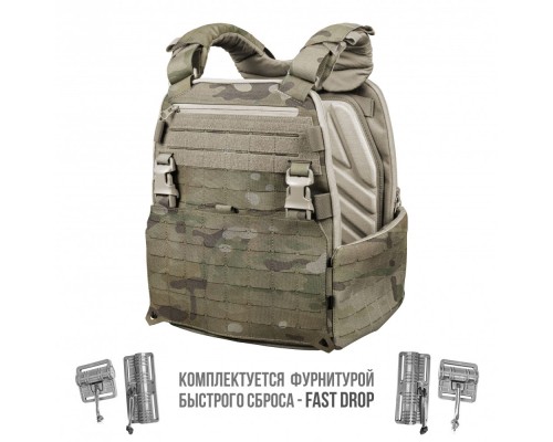Plate carrier Stich Defense mod.3 MOLLE-MINUS (with FAST DROP)