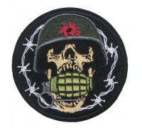 Patch Skull with grenade (80x80)