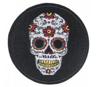Patch Skull-day of death (80x80 mm)