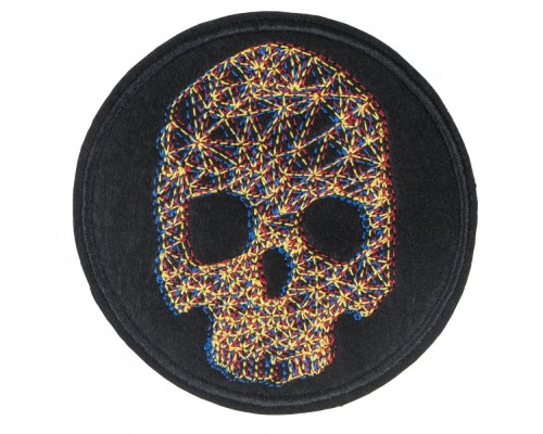 Patch Skull-3D effect (80x80 mm)