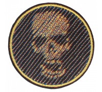 Patch Skull-diagonal 3D effect (80x80 mm)