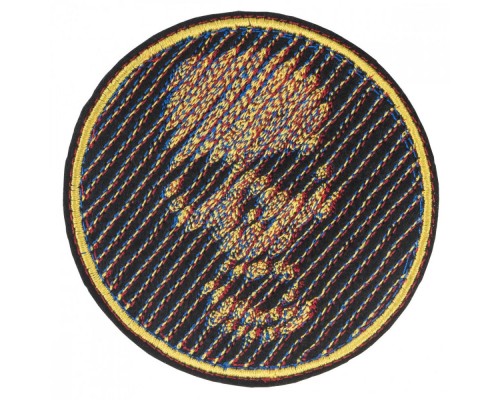 Patch Skull-diagonal 3D effect (80x80 mm)