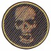 Patch Skull-diagonal 3D effect (80x80 mm)