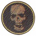 Patch Skull-diagonal 3D effect (80x80 mm)