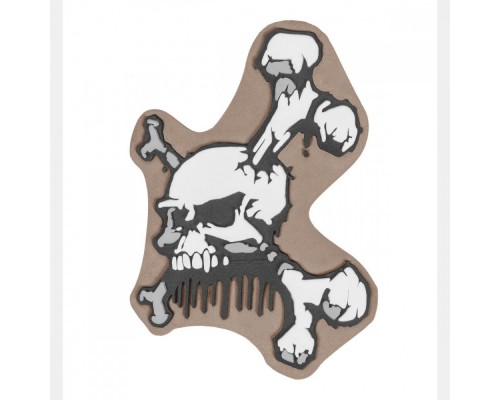 Patch PVC Skull and Bones Coyote