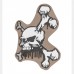 Patch PVC Skull and Bones Coyote