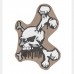 Patch PVC Skull and Bones Coyote