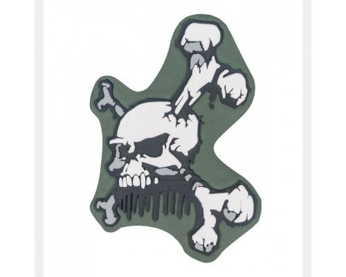 Patch PVC Skull and Bones Oliva