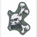 Patch PVC Skull and Bones Oliva