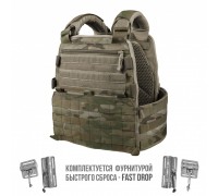 Set: Plate Carrier Stich Defense mod.3 + Ballistic Protection (635 m/s)