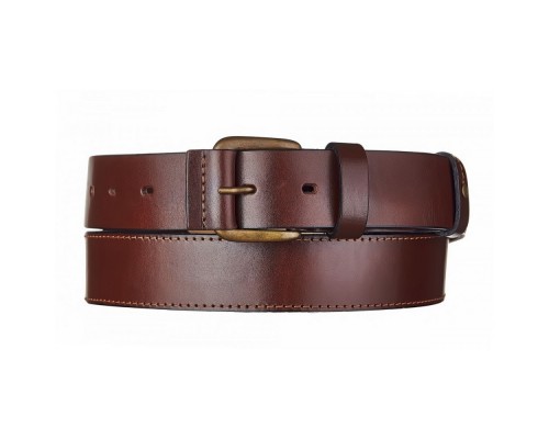 Leather trouser belt TAIGA with lining (40 mm.)