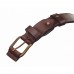 Leather trouser belt TAIGA with lining (40 mm.)