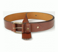 Leather trouser belt TAIGA with stitching No. 2 (40 mm.)
