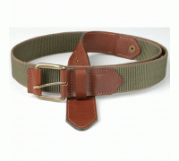 Belt trouser strap with leather TAIGA (40mm.)