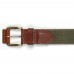 Belt trouser strap with leather TAIGA (40mm.)