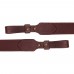 Silent single-layer leather belt