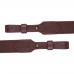 Silent single-layer leather belt
