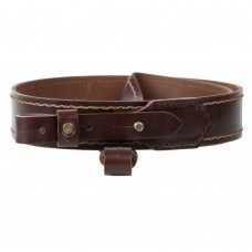 Silent single-layer leather belt with stitching