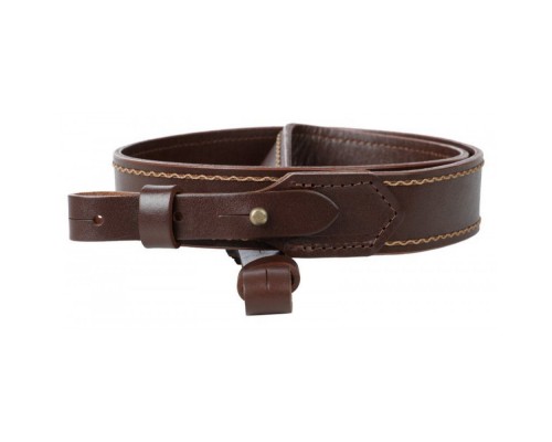Silent two-layer leather belt
