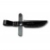 Folding leather sheath size No. 1 (with a fixing strap)
