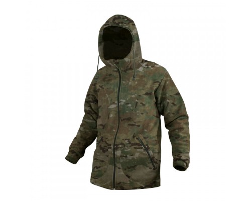 Fleece sweatshirt Stich Profi with zip hood