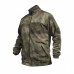 Fleece sweatshirt Stich Profi with overlays and stand-up collar