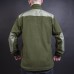 Fleece sweatshirt Stich Profi with overlays and stand-up collar