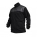 Fleece sweatshirt Stich Profi with overlays and stand-up collar
