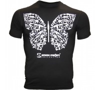 Black T-shirt with Butterfly print (1 color-white)