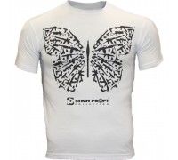 White T-shirt with Butterfly print (1 color-black)