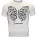 White T-shirt with Butterfly print (1 color-black)