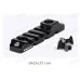 Armacon ARM-303 M-LOK 4-Slot Picatinny Rail with QD Socket — Black