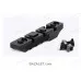 Armacon ARM-303 M-LOK 4-Slot Picatinny Rail with QD Socket — Black