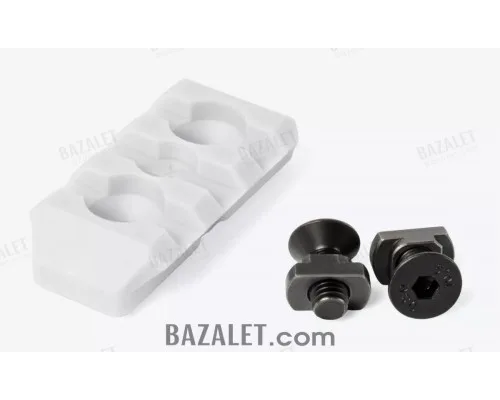 M-Lok Picatinny Rail 3 Slots, Glass-Filled Polyamide, Blizzard by Armacon