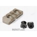 M-Lok Picatinny Rail 3 Slots, Glass-Filled Polyamide, FDE (Flat Dark Earth) by Armacon