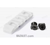 M-Lok Picatinny Rail 5 Slots, Glass-Filled Polyamide, Blizzard by Armacon