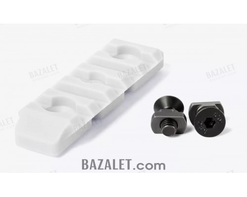 M-Lok Picatinny Rail 5 Slots, Glass-Filled Polyamide, Blizzard by Armacon