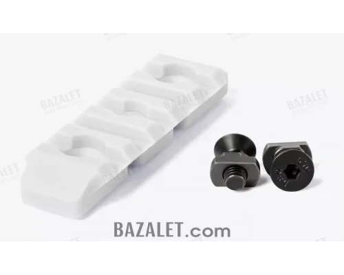 M-Lok Picatinny Rail 5 Slots, Glass-Filled Polyamide, Blizzard by Armacon