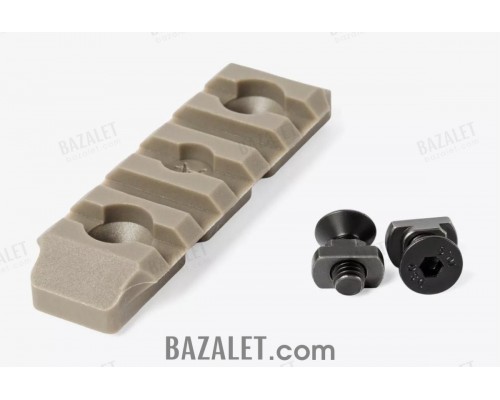 M-Lok Picatinny Rail 5 Slots, Glass-Filled Polyamide, FDE by Armacon