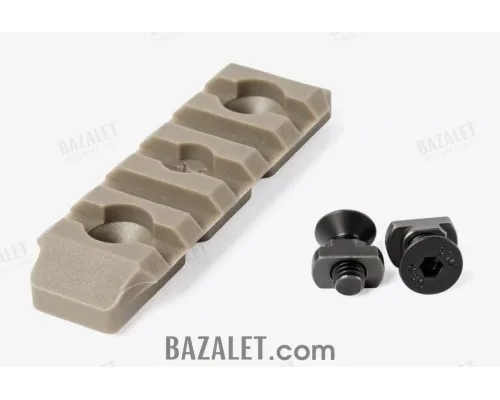 M-Lok Picatinny Rail 5 Slots, Glass-Filled Polyamide, FDE by Armacon