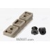 M-Lok Picatinny Rail 5 Slots, Glass-Filled Polyamide, FDE by Armacon