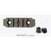 M-Lok Picatinny Rail 5 Slots Glass-Filled Polyamide ODG by Armacon