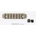 M-Lok Picatinny rail 7 slots, glass-filled polyamide, FDE (Flat Dark Earth)