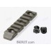 M-Lok Picatinny rail 7 slots, glass-filled polyamide, ODG (Olive Drab Green)