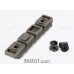 M-Lok Picatinny rail 7 slots, glass-filled polyamide, ODG (Olive Drab Green)