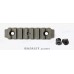 M-Lok Picatinny rail 7 slots, glass-filled polyamide, ODG (Olive Drab Green)
