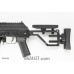 SAG Adjustable Stock with 5.5mm Adapter - CNC Aluminum, Tool-Free Adjustment