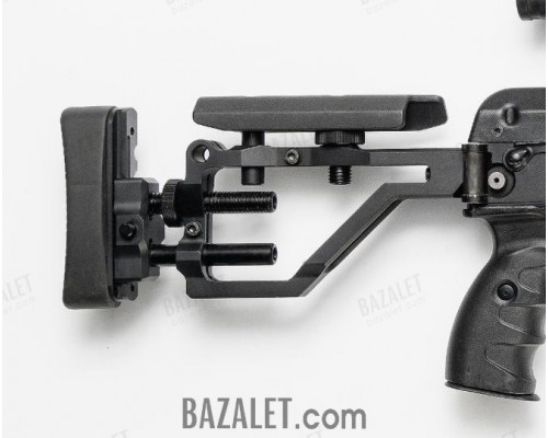 SAG Adjustable Stock for Folding Marksman Platforms - CNC Aluminum, Tool-Free