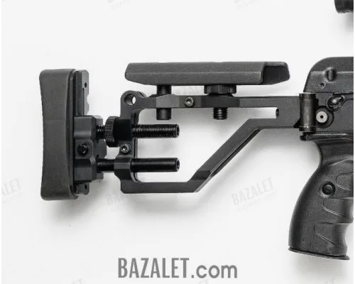 SAG Adjustable Stock for Folding Marksman Platforms - CNC Aluminum, Tool-Free