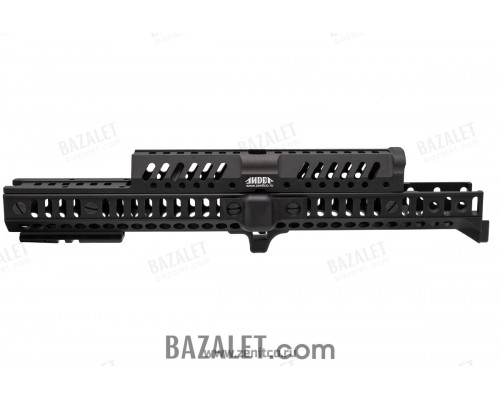 Zenitco Leader-S Handguard Kit - Reinforced CNC D16T Aluminum Modular Handguard System for AK-Pattern Carbines (Basis Rails on 4 Sides, Black)